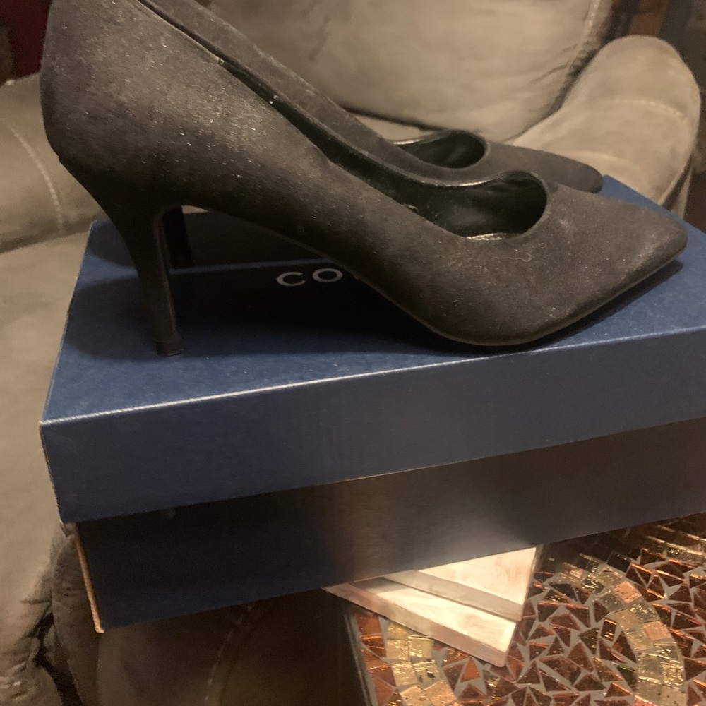 Black Suede high heels